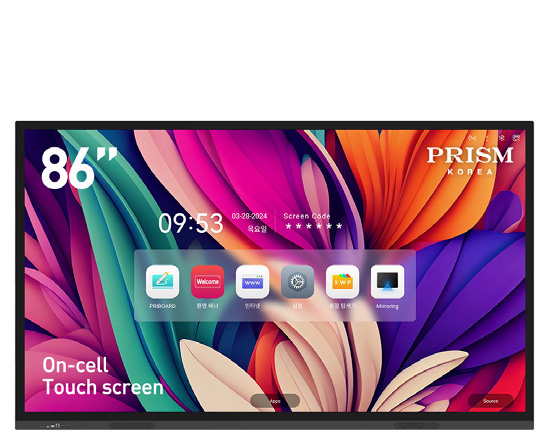 PRISM KOREA交互式电子白板产品图
